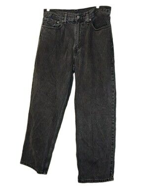 Levi's 578 Baggy Jeans Men 31 Black Rigid Denim Skater Grunge Loose Fits 32/29"